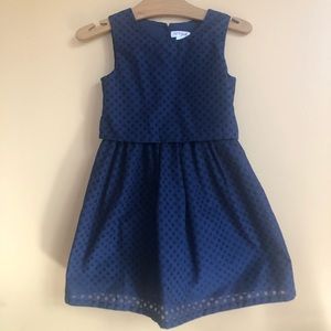 Cat & Jack Navy Blue Polkadot Sundress. Girls 5